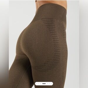 Gym Shark Brown Leggings Stretch Gym Lifting Running Pants S